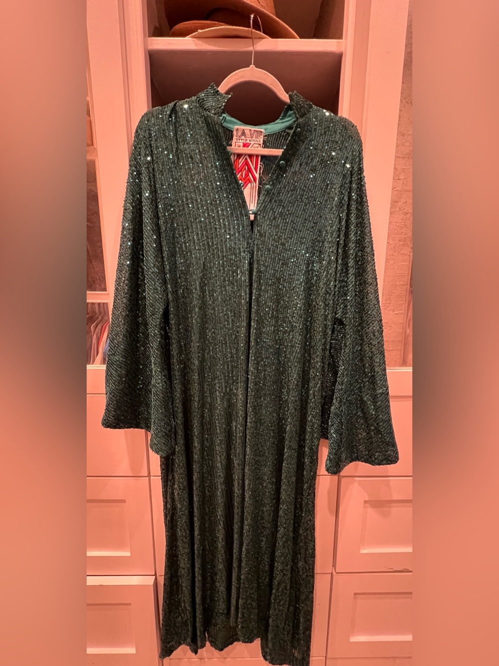 La vie style house sequin caftan